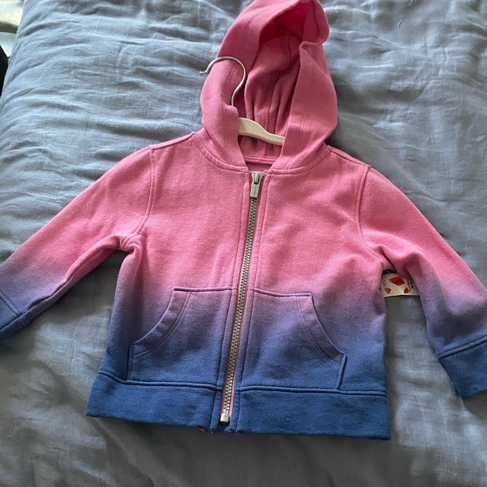 Pink/blue hoodie